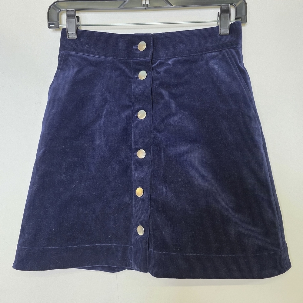 & other Stories button down corduroy mini skirt